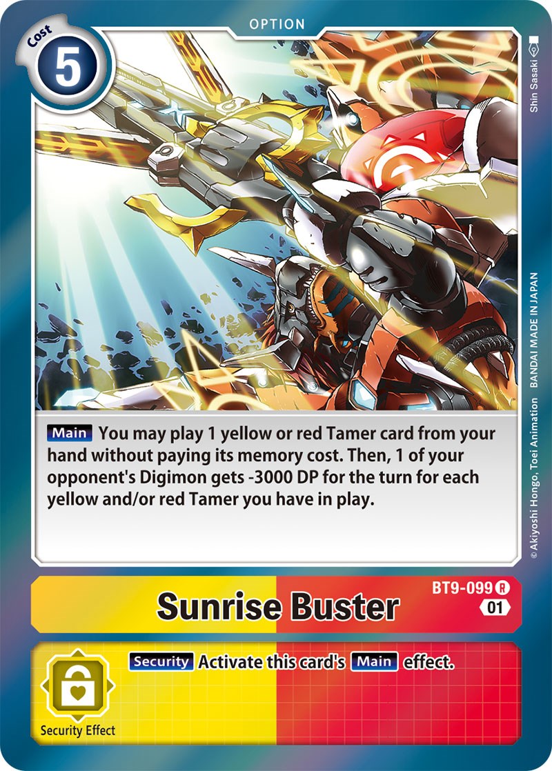 Sunrise Buster [BT9-099] [X Record] | Clutch Gaming