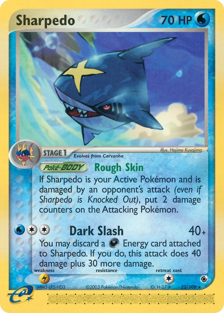Sharpedo (22/109) [EX: Ruby & Sapphire] | Clutch Gaming