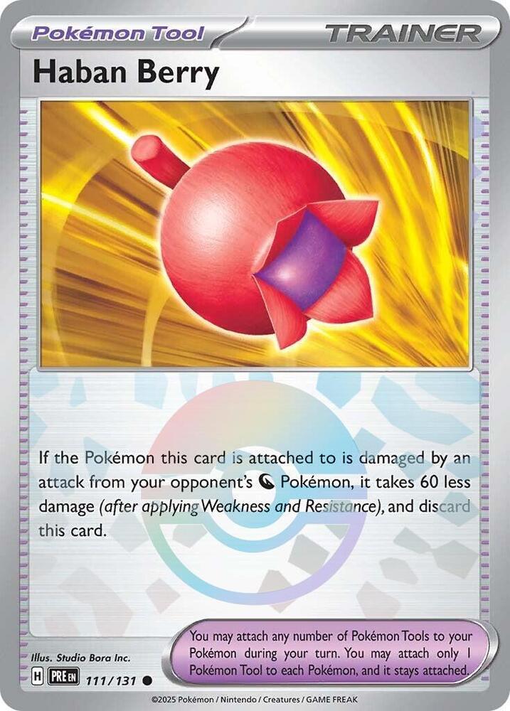 Haban Berry (111/131) (Poke Ball Pattern) [Scarlet & Violet: Prismatic Evolutions] | Clutch Gaming