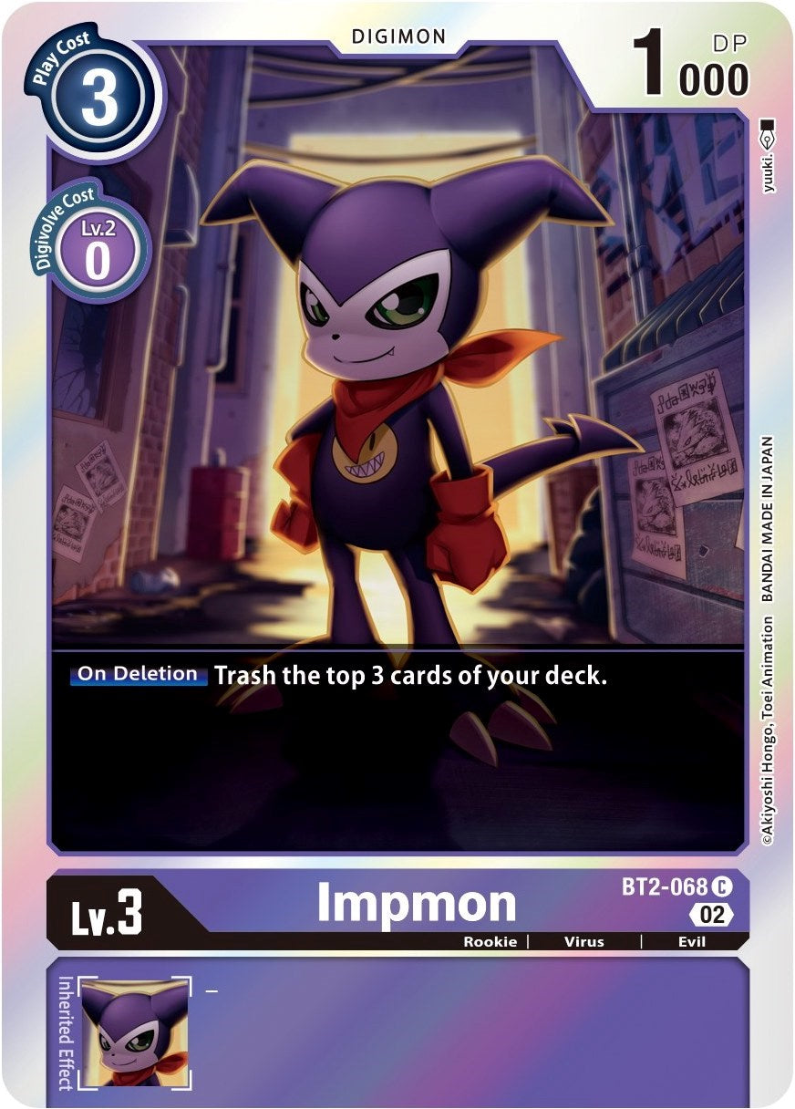 Impmon [BT2-068] (Alternate Art) [Starter Deck: Beelzemon Advanced Deck Set] | Clutch Gaming