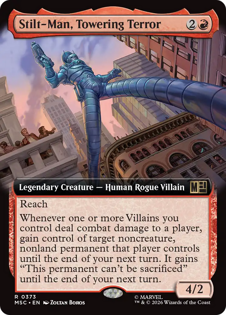 Stilt-Man, Towering Terror (Extended Art) [Marvel Super Heroes Commander] | Clutch Gaming