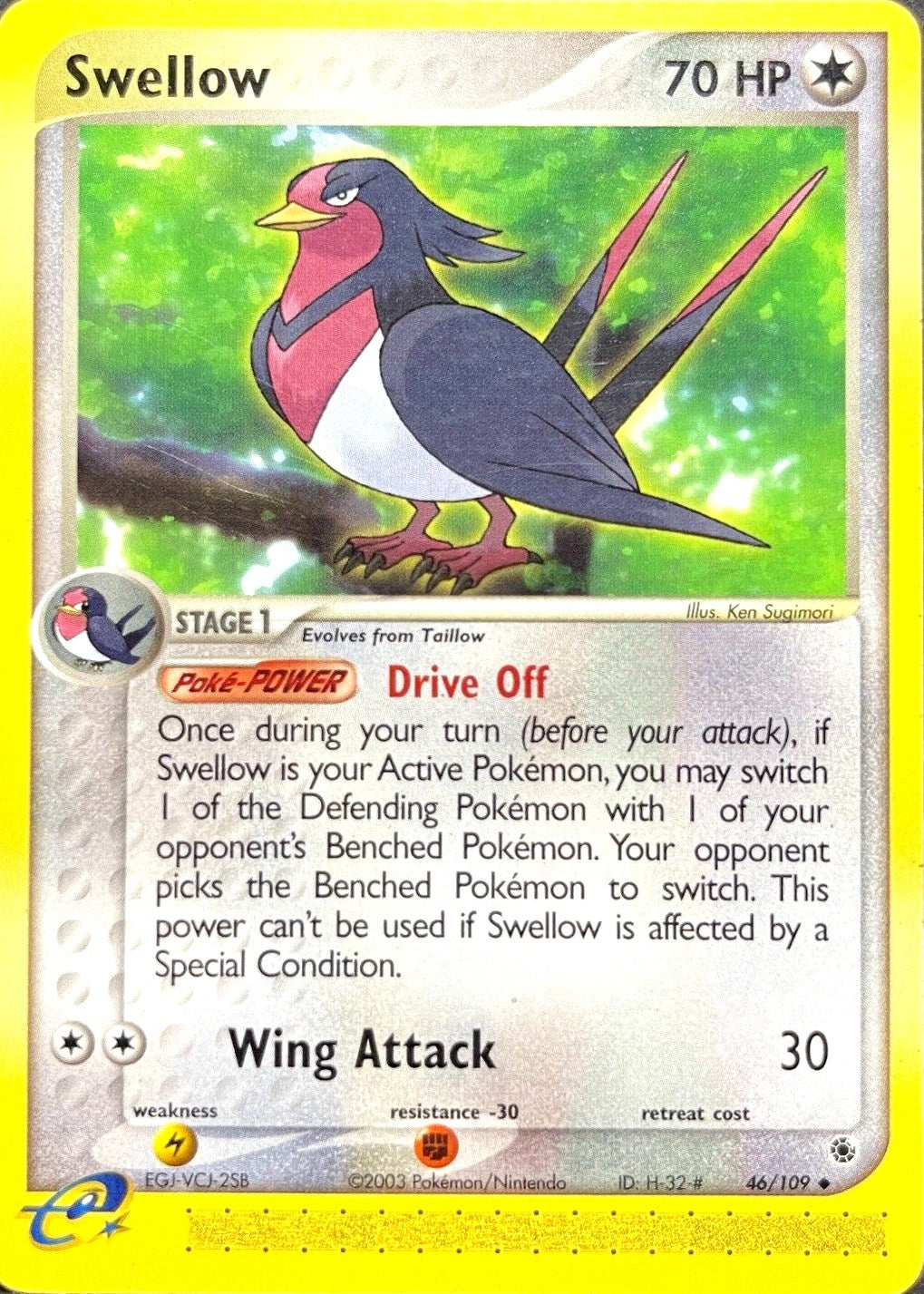 Swellow (46/109) [EX: Ruby & Sapphire] | Clutch Gaming
