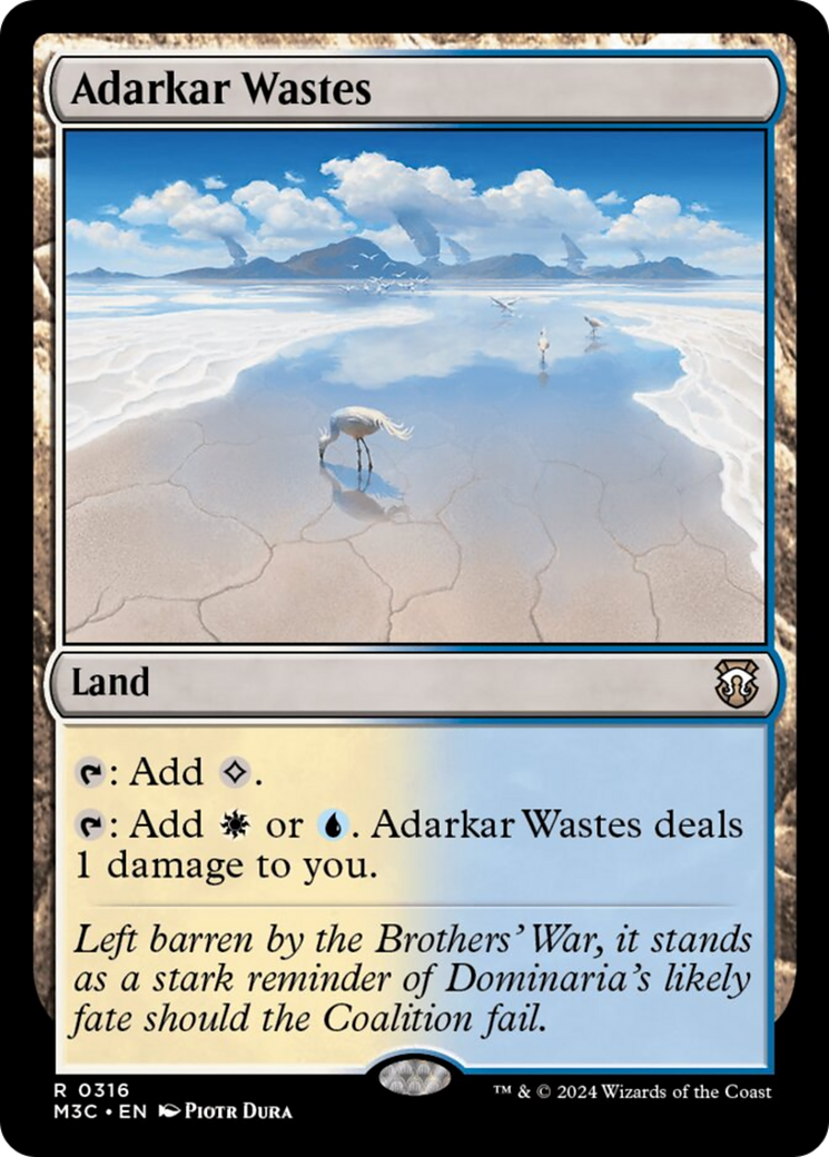 Adarkar Wastes (Ripple Foil) [Modern Horizons 3 Commander] | Clutch Gaming