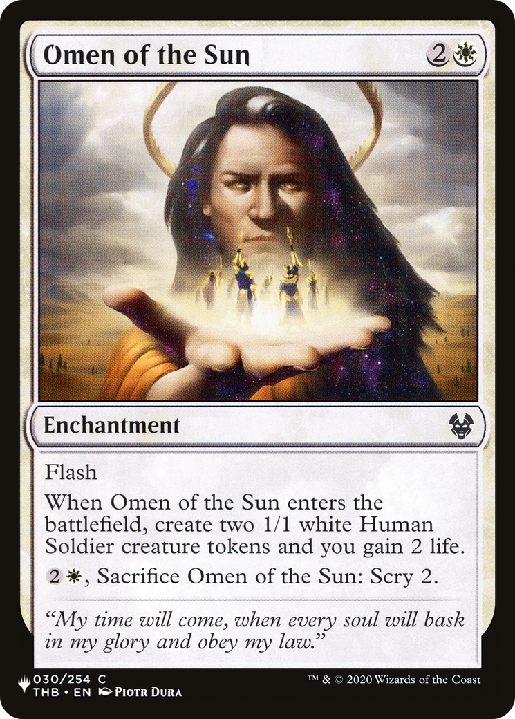 Omen of the Sun [The List Reprints] | Clutch Gaming