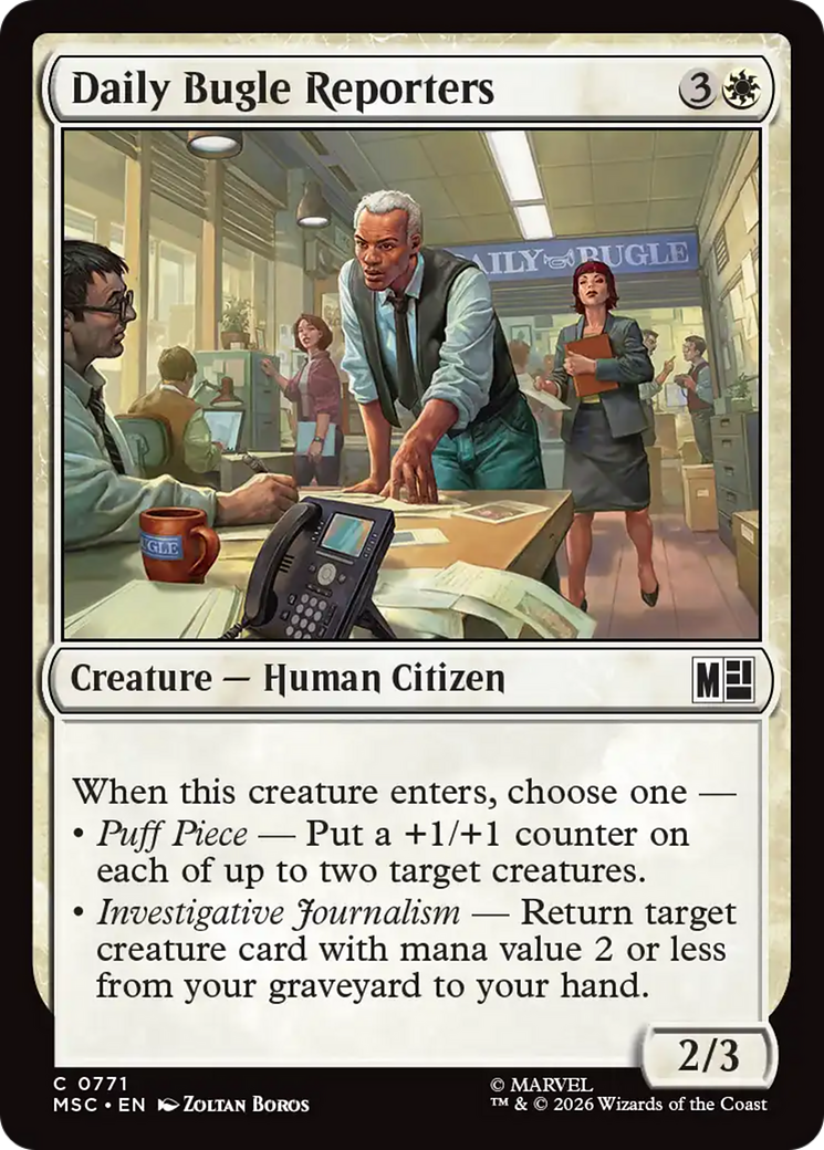 Daily Bugle Reporters [Marvel Super Heroes Commander] | Clutch Gaming