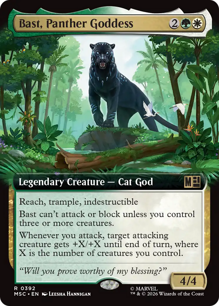 Bast, Panther Goddess (Extended Art) [Marvel Super Heroes Commander] | Clutch Gaming