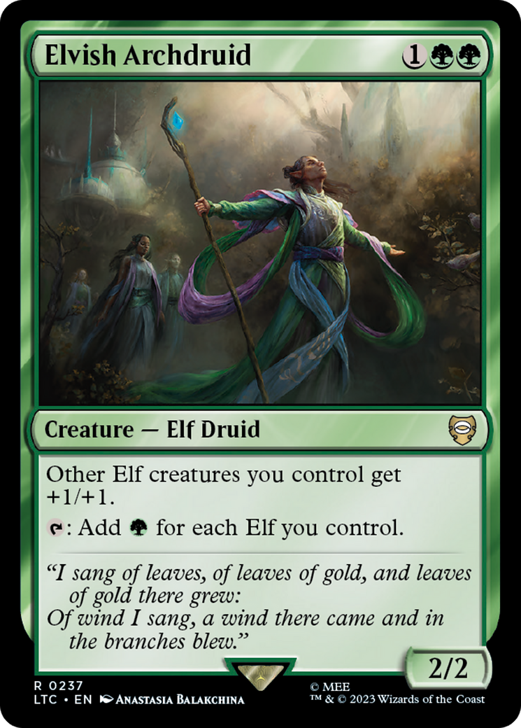 Elvish Archdruid [The Lord of the Rings: Tales of Middle-Earth Commander] | Clutch Gaming