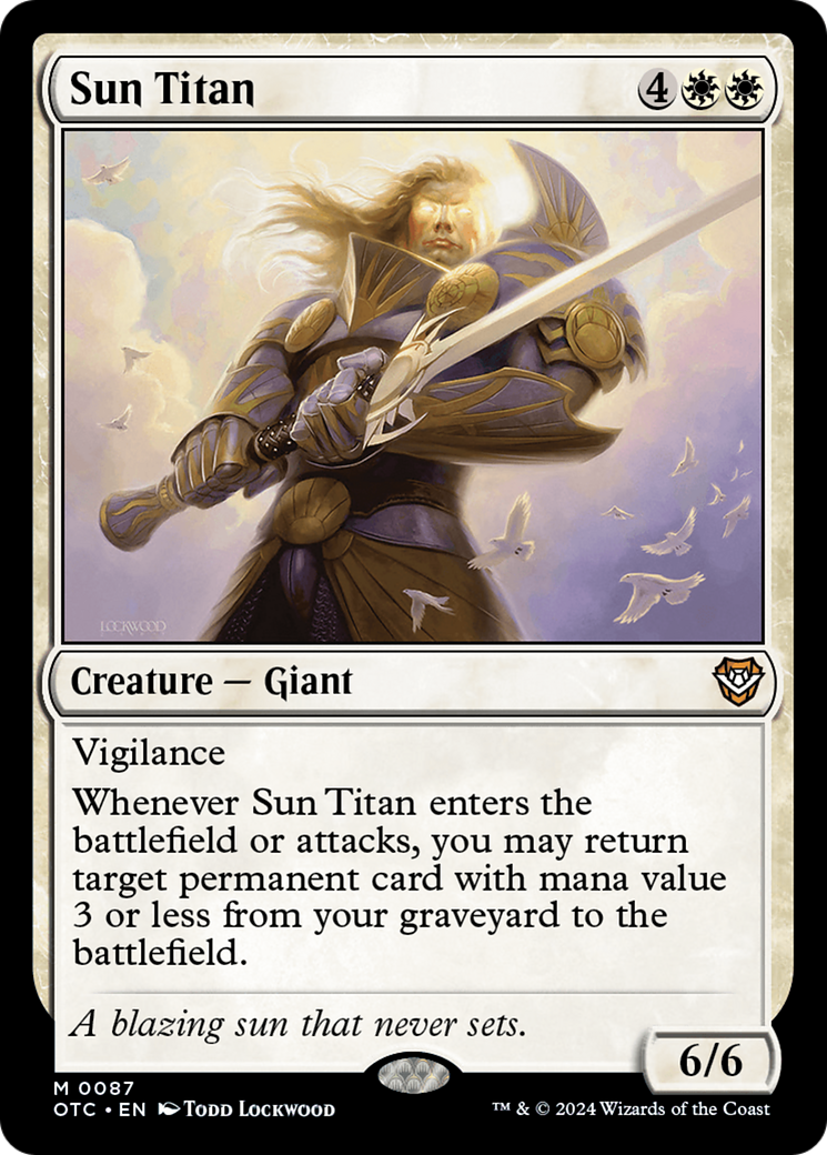 Sun Titan [Outlaws of Thunder Junction Commander] | Clutch Gaming