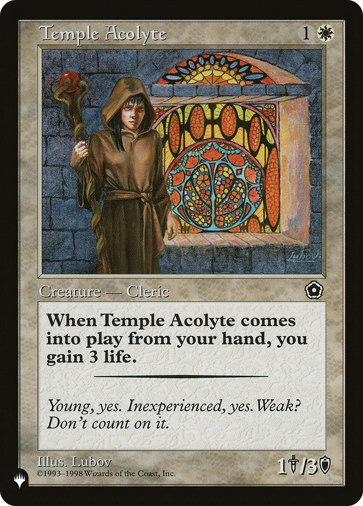 Temple Acolyte [The List Reprints] | Clutch Gaming