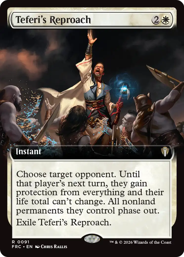 Teferi's Reproach (Extended Art) [Reality Fracture Commander] | Clutch Gaming