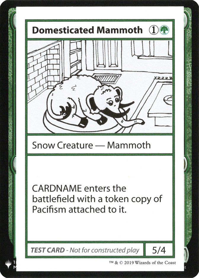 Domesticated Mammoth [Mystery Booster Playtest Cards] | Clutch Gaming