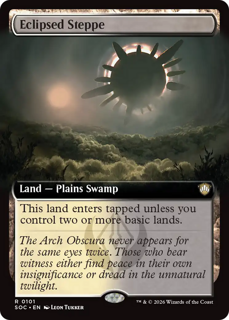 Eclipsed Steppe (Extended Art) [Secrets of Strixhaven Commander] | Clutch Gaming