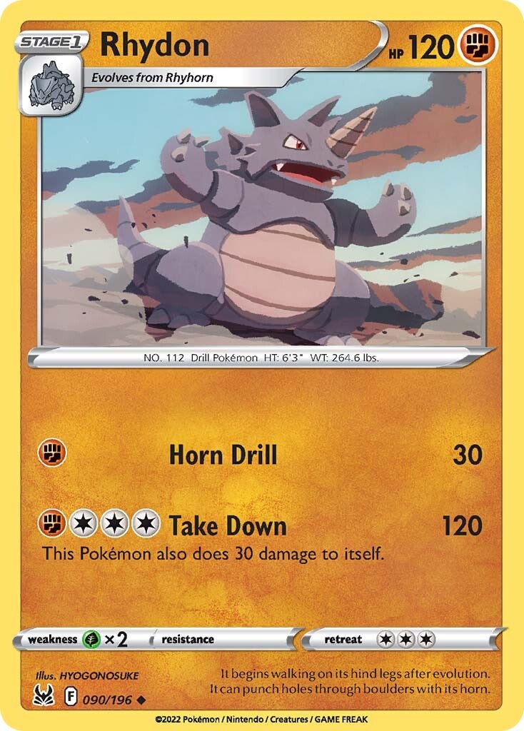 Rhydon (090/196) [Sword & Shield: Lost Origin] | Clutch Gaming