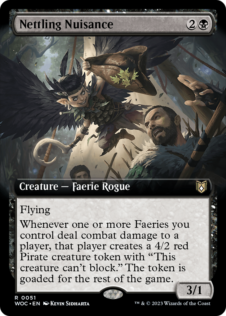 Nettling Nuisance (Extended Art) [Wilds of Eldraine Commander] | Clutch Gaming
