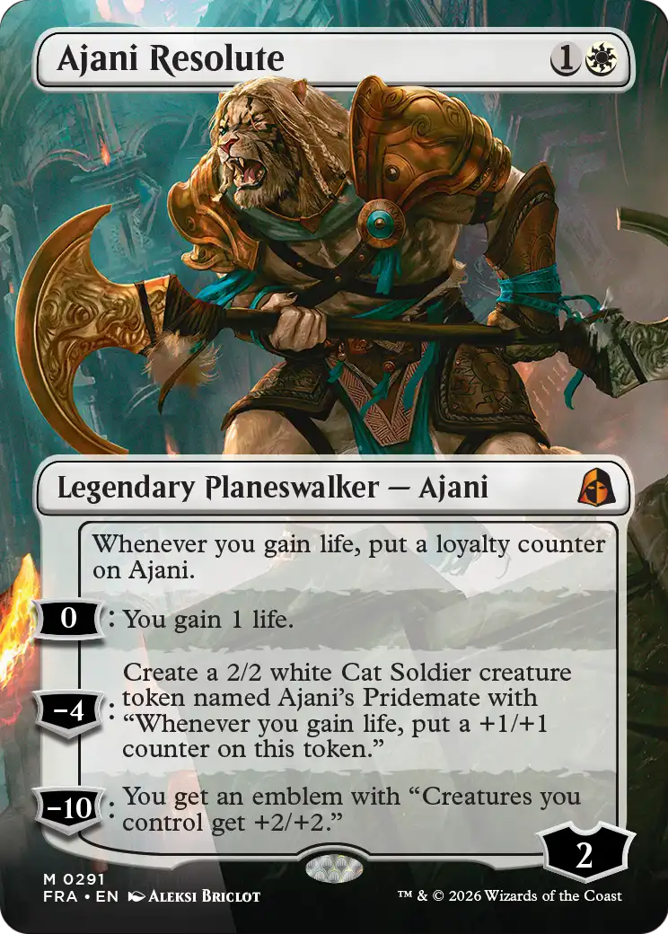 Ajani Resolute (Borderless) [Reality Fracture] | Clutch Gaming