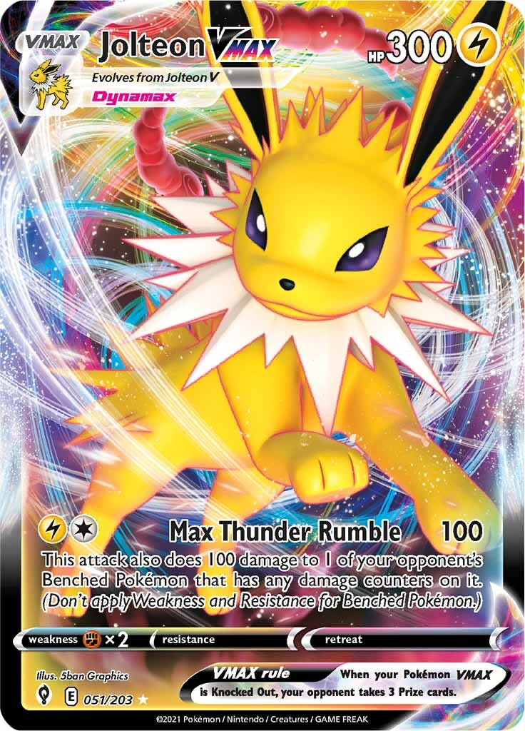 Jolteon VMAX (051/203) [Sword & Shield: Evolving Skies] | Clutch Gaming