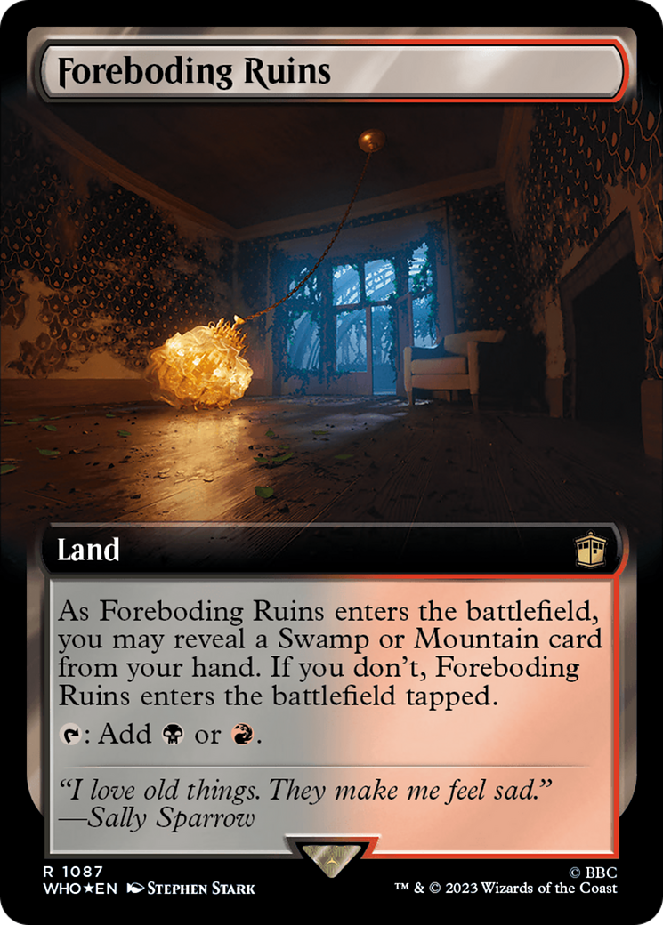 Foreboding Ruins (Extended Art) (Surge Foil) [Doctor Who] | Clutch Gaming