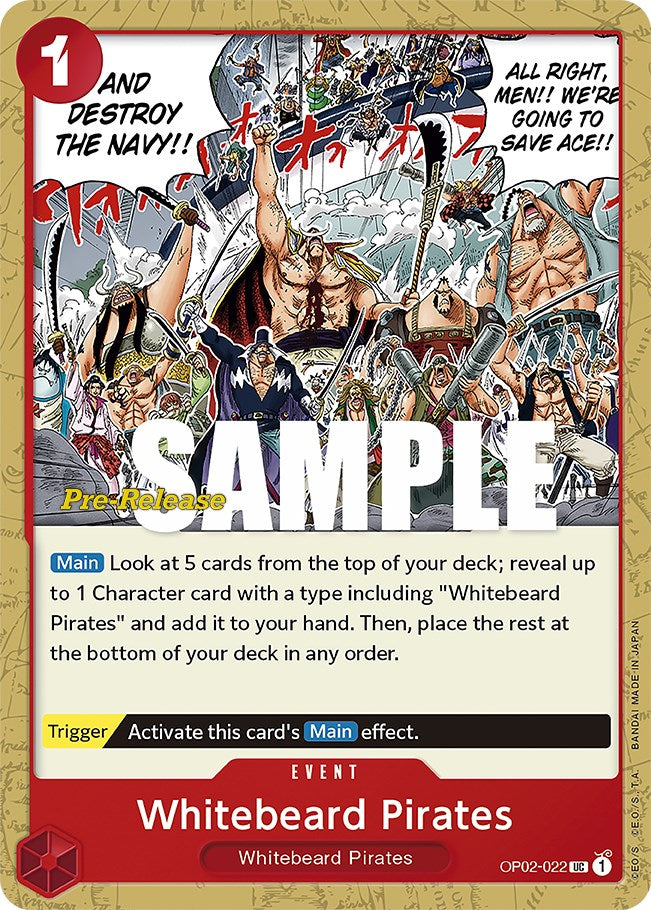 Whitebeard Pirates [Paramount War Pre-Release Cards] | Clutch Gaming