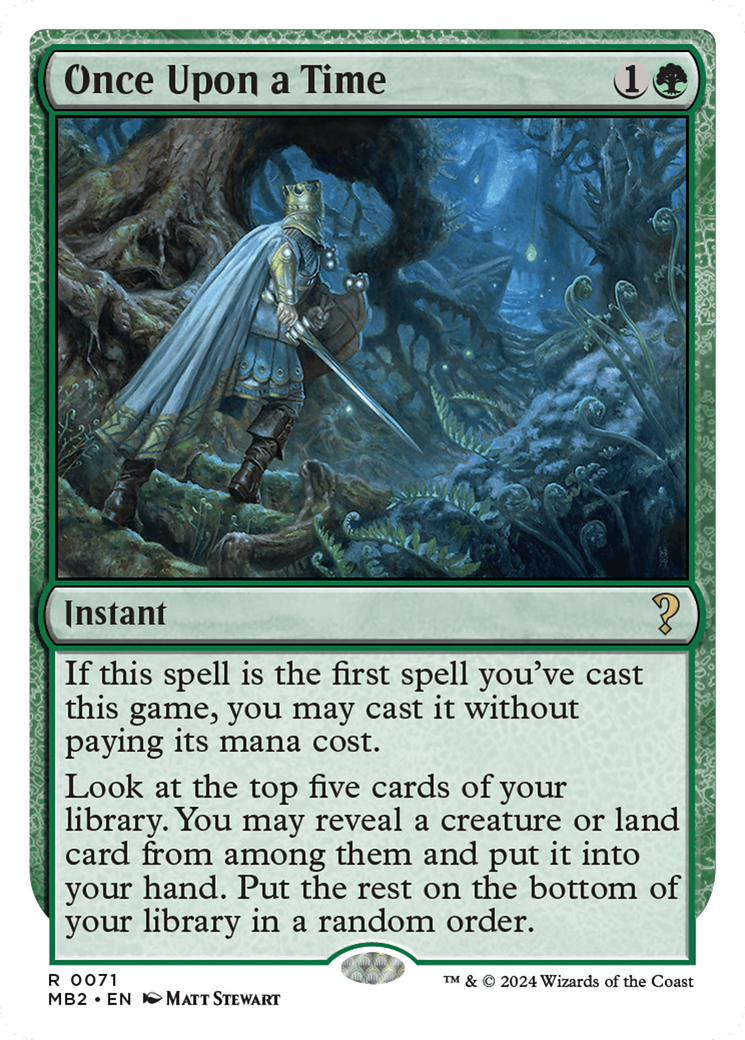 Once Upon a Time (White Border) [Mystery Booster 2] | Clutch Gaming
