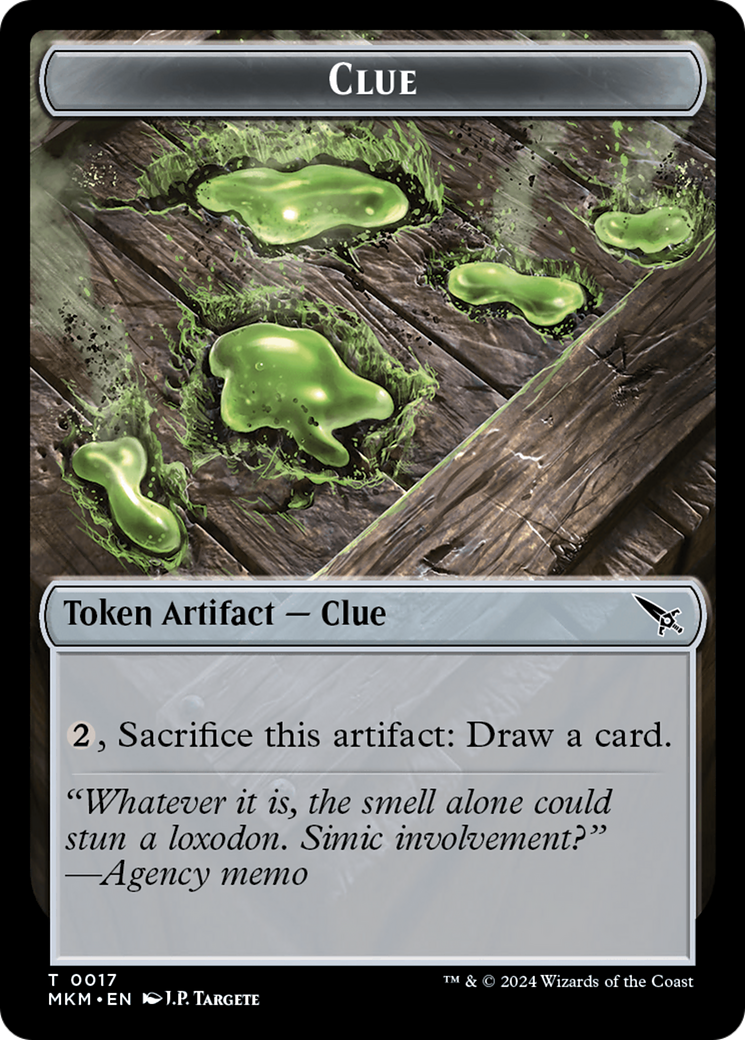 Thopter (0020) // Clue (0017) Double-Sided Token [Murders at Karlov Manor Tokens] | Clutch Gaming