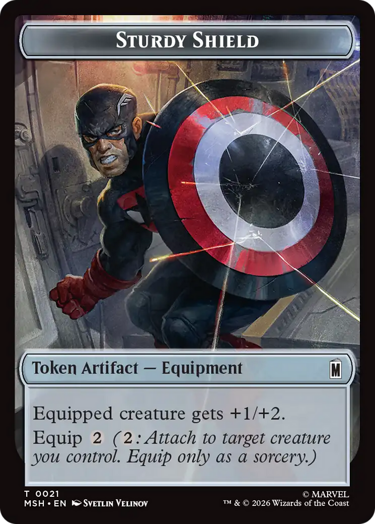 The Tiger God // Sturdy Shield Double-Sided Token [Marvel Super Heroes Tokens] | Clutch Gaming