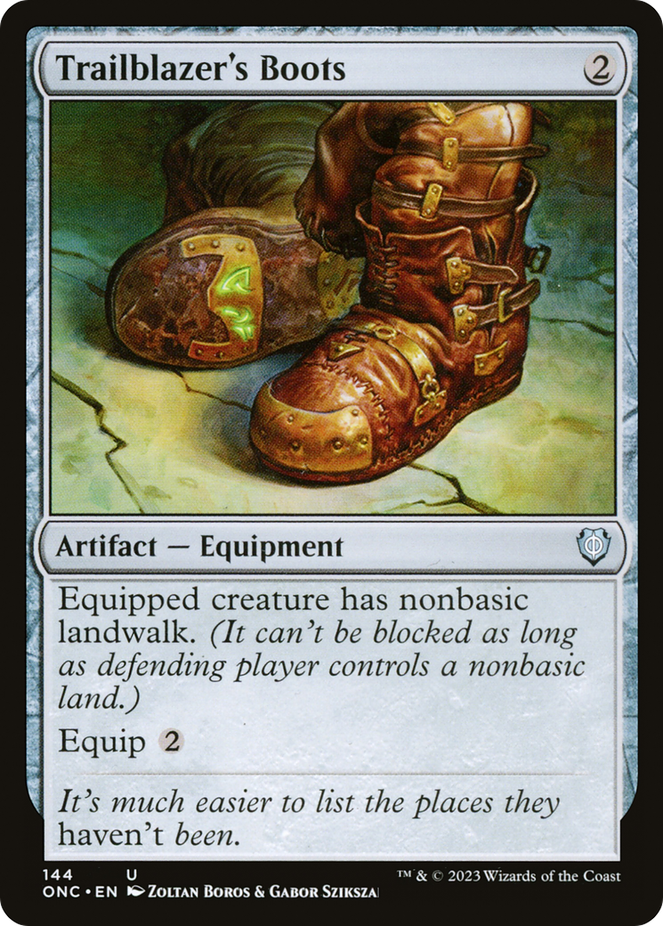 Trailblazer's Boots [Phyrexia: All Will Be One Commander] | Clutch Gaming