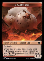 Treasure // Dragon Egg Double-Sided Token [Commander Masters Tokens] | Clutch Gaming