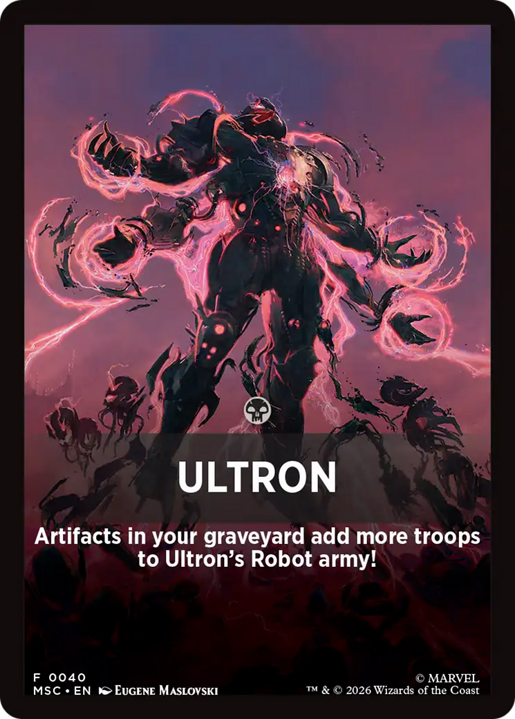 Ultron Theme Card [Marvel Super Heroes Commander] | Clutch Gaming
