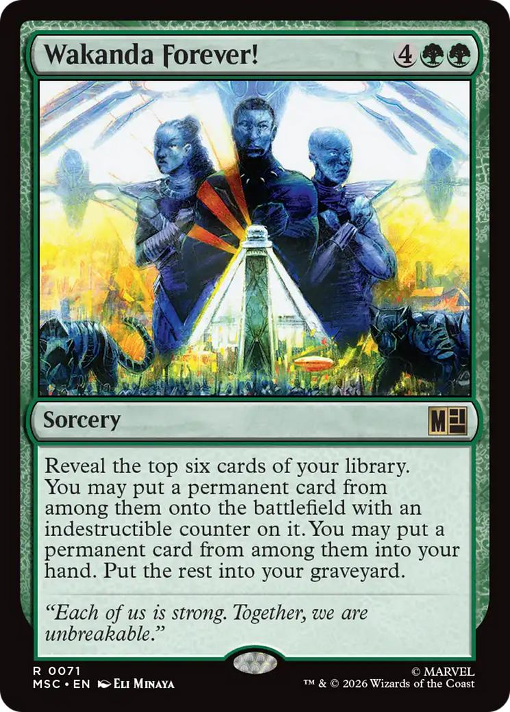 Wakanda Forever! (Surge Foil) [Marvel Super Heroes Commander] | Clutch Gaming