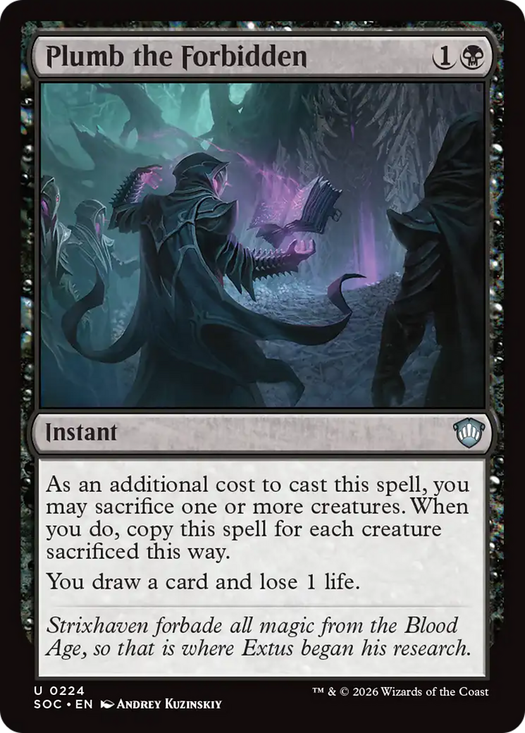 Plumb the Forbidden [Secrets of Strixhaven Commander] | Clutch Gaming