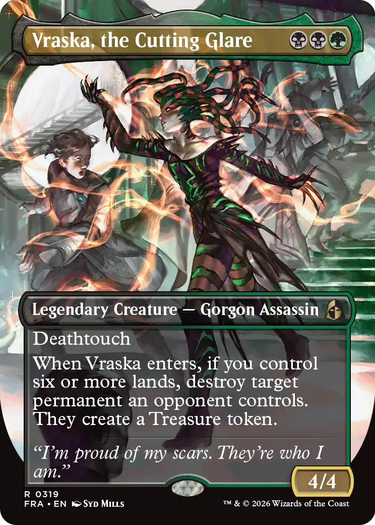 Vraska, the Cutting Glare (Borderless) [Reality Fracture] | Clutch Gaming