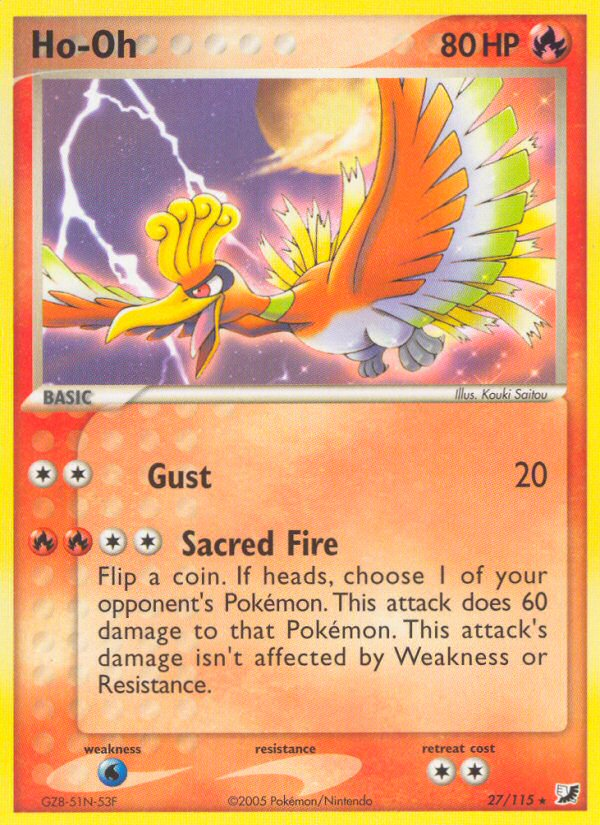 Ho-Oh (27/115) [EX: Unseen Forces] | Clutch Gaming