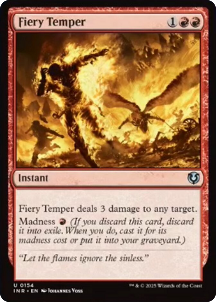 Fiery Temper [Innistrad Remastered] | Clutch Gaming