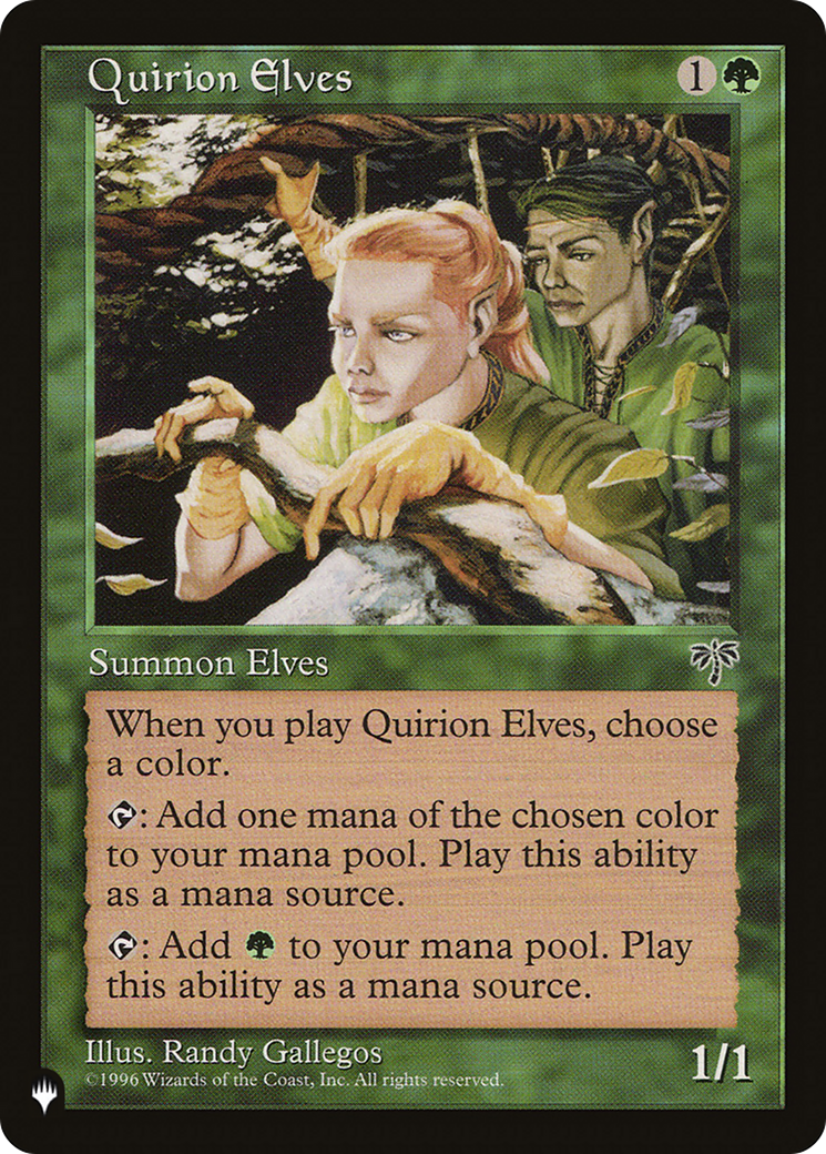 Quirion Elves [The List Reprints] | Clutch Gaming