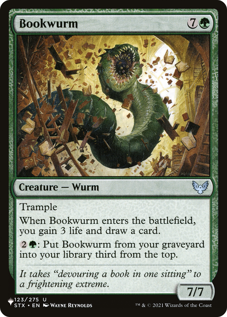 Bookwurm [The List Reprints] | Clutch Gaming