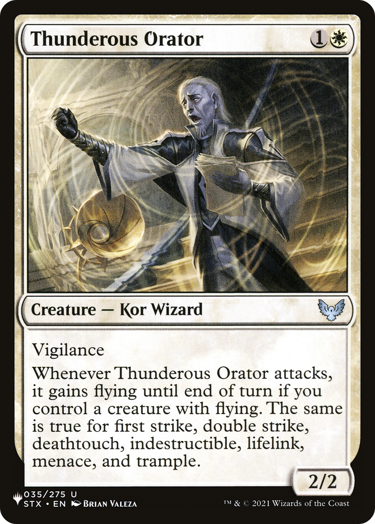 Thunderous Orator [The List Reprints] | Clutch Gaming