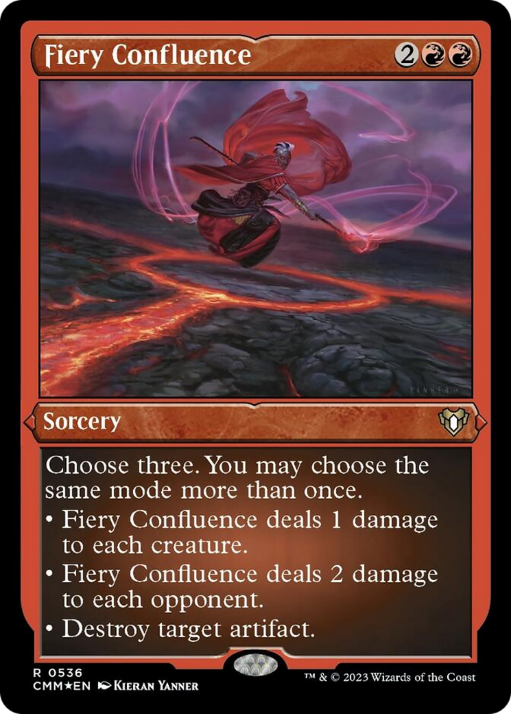 Fiery Confluence (Foil Etched) [Commander Masters] | Clutch Gaming