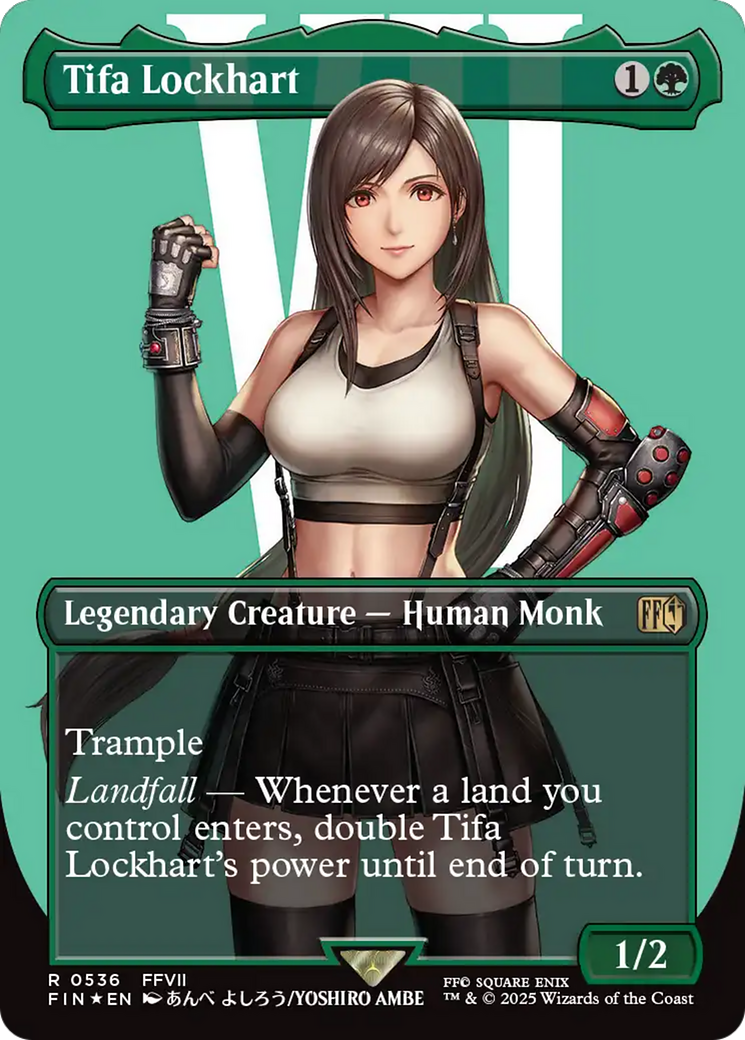 Tifa Lockhart (Borderless) (Surge Foil) [FINAL FANTASY] | Clutch Gaming