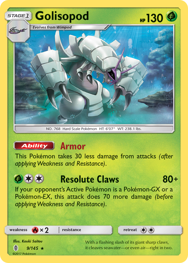 Golisopod (9/145) [Sun & Moon: Guardians Rising] | Clutch Gaming