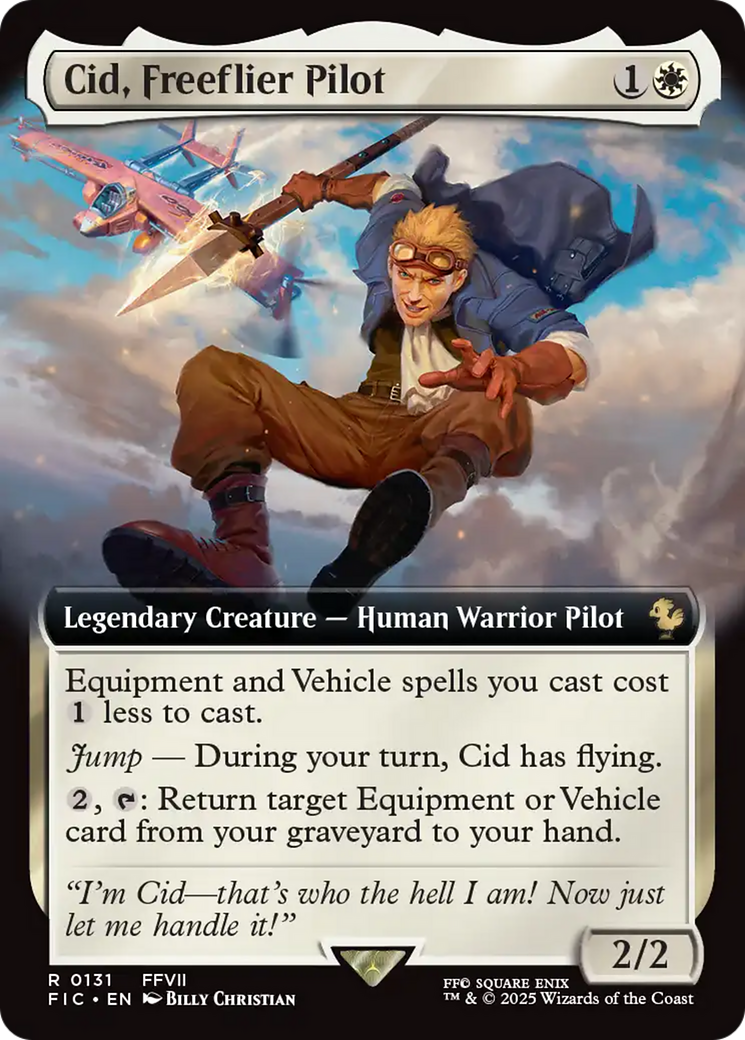 Cid, Freeflier Pilot (Extended Art) [FINAL FANTASY Commander] | Clutch Gaming