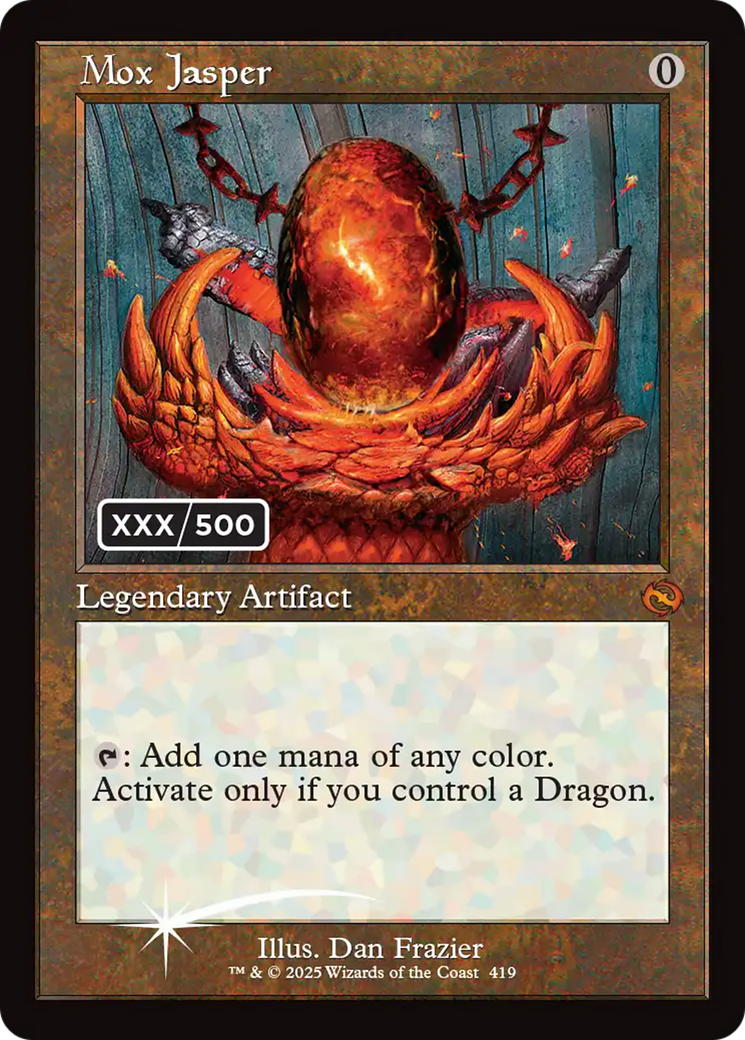 Mox Jasper (Serial Numbered) [Tarkir: Dragonstorm] | Clutch Gaming