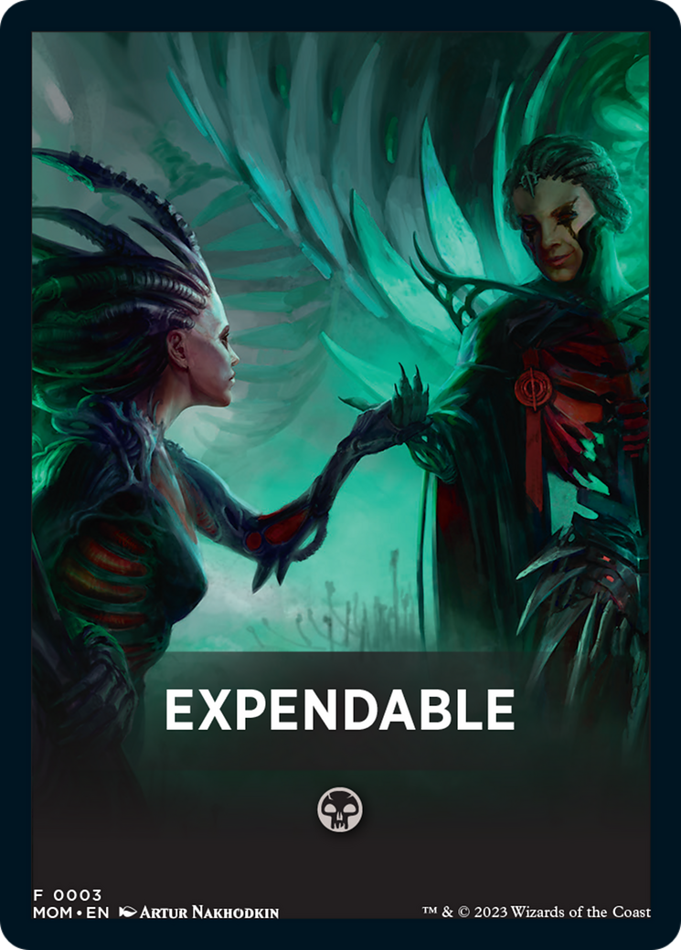 Expendable Theme Card [March of the Machine Tokens] | Clutch Gaming