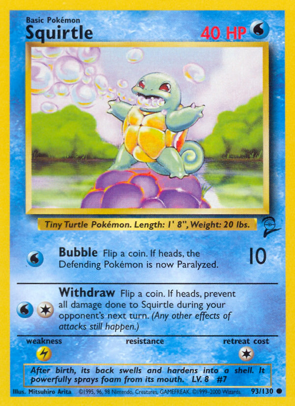 Squirtle (93/130) [Base Set 2] | Clutch Gaming