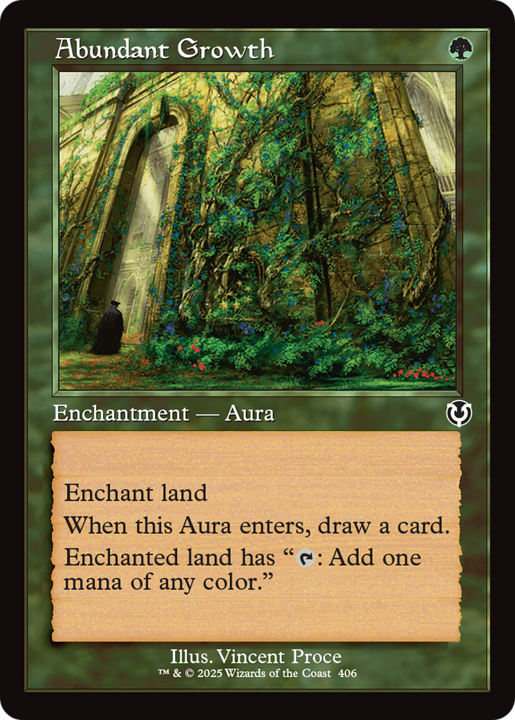 Abundant Growth (Retro Frame) [Innistrad Remastered] | Clutch Gaming