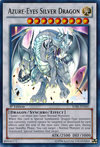 Azure-Eyes Silver Dragon [SDBE-EN040] Ultra Rare | Clutch Gaming