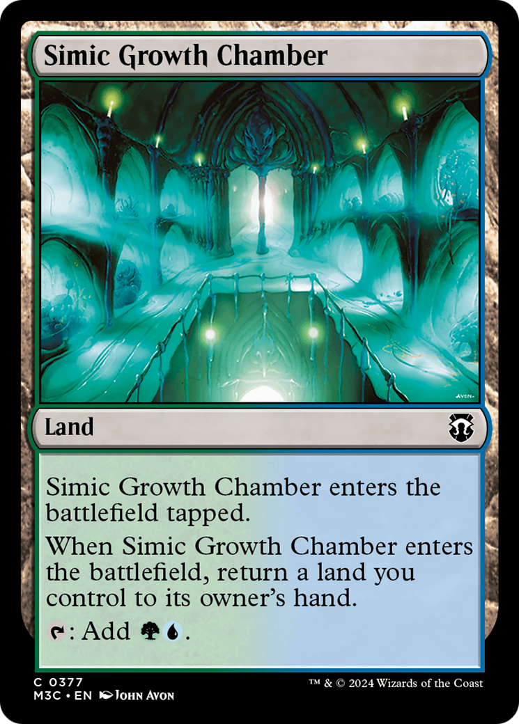 Simic Growth Chamber (Ripple Foil) [Modern Horizons 3 Commander] | Clutch Gaming