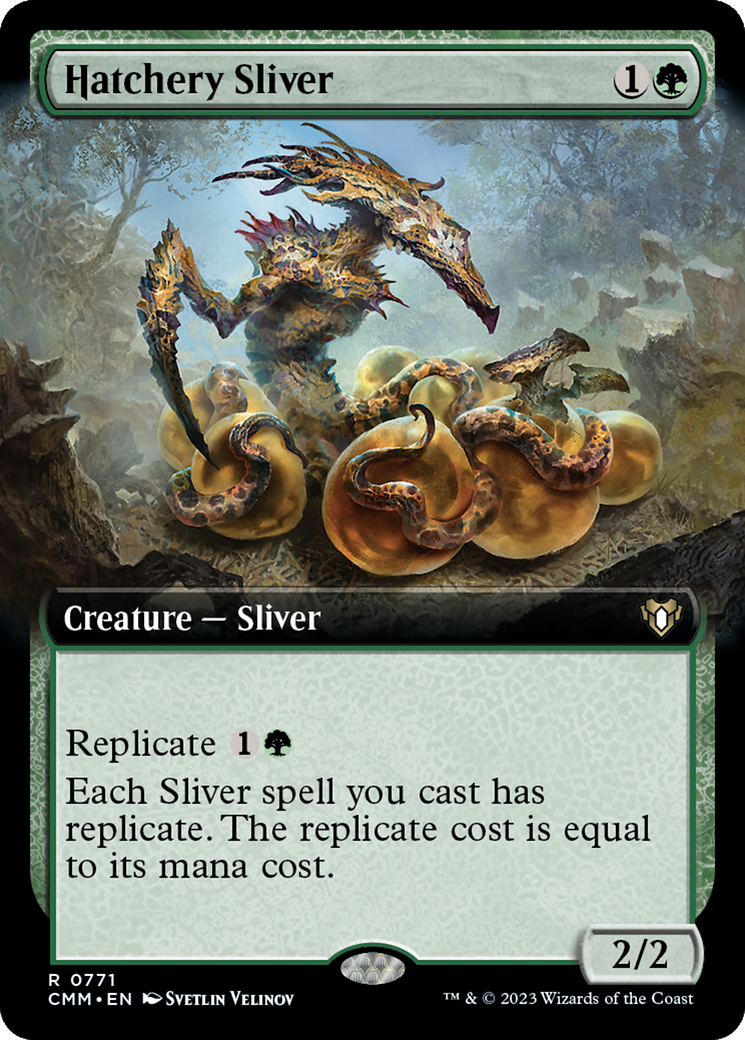 Hatchery Sliver (Extended Art) [Commander Masters] | Clutch Gaming