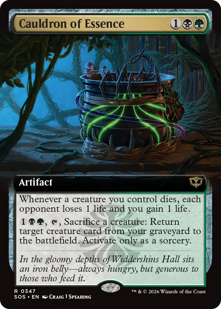 Cauldron of Essence (Extended Art) [Secrets of Strixhaven] | Clutch Gaming