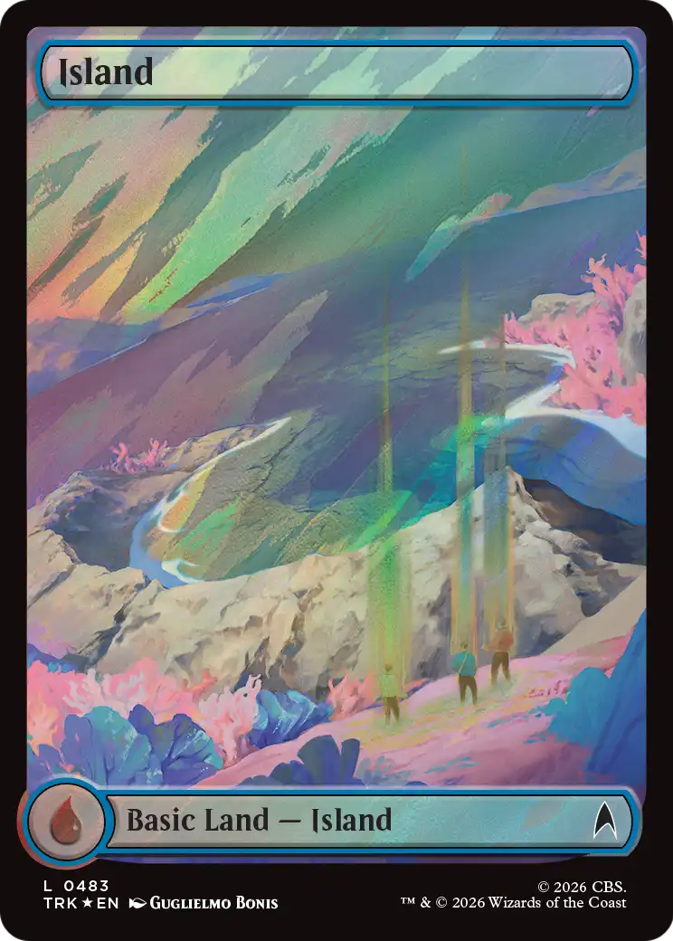 Island (0483) (Surge Foil) [Star Trek] | Clutch Gaming