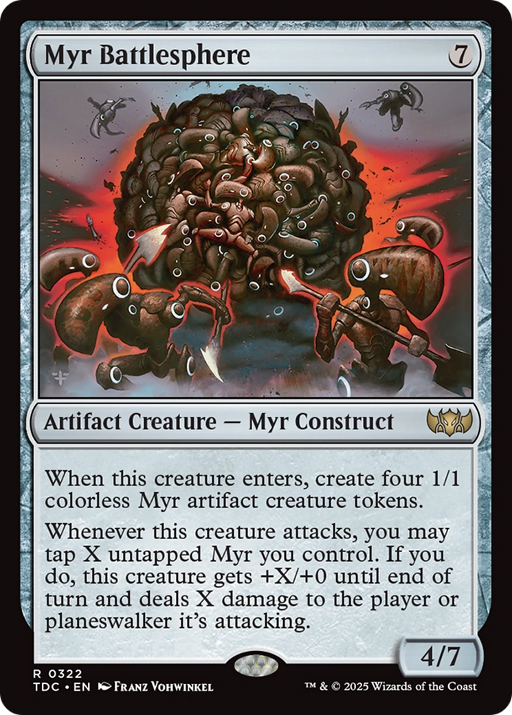 Myr Battlesphere [Tarkir: Dragonstorm Commander] | Clutch Gaming